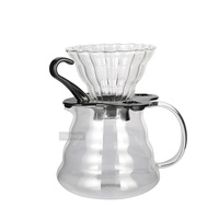HIGHWIN Goutteur à café réutilisable Goutteur à cône en verre borosilicaté pour restaurant à domicile