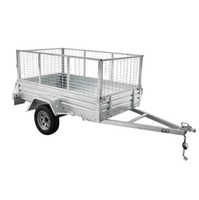 Remorque à benne basculante personnalisée pour le transport d'herbe, remorque de transport agricole avec cage de 600 mm