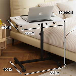 <span class=keywords><strong>Mesa</strong></span> Plegable Moderna de Metal <span class=keywords><strong>para</strong></span> Portátil y Escritorio Ajustable <span class=keywords><strong>para</strong></span> Dormitorio, Eleva tu Espacio de Vida - Product Image 1