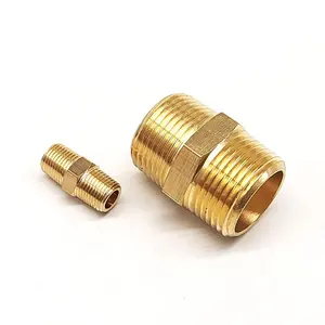 1/2 Male To 3/8 Male Thread Reduce Nipple Brass Pipe Fittings