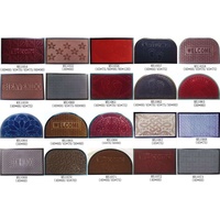 Tapis de porte en caoutchouc robuste avec dos antidérapant, tapis d'entrée durable à motif marbré en relief, tapis de sol brossé pour porte d'entrée