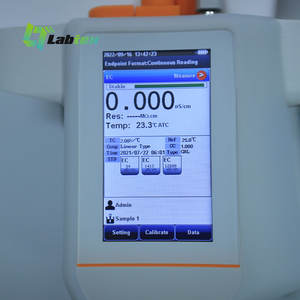 Labtex เครื่องวัดค่าการนำไฟฟ้า, เครื่องวัดค่าการนำไฟฟ้าแบบพกพาใช้มือถือในห้องแล็บเครื่องวัดความเค็มค่าความต้านทานกระแสไฟฟ้า - Product Image 3