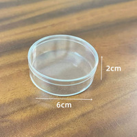 Coffrets Cadeaux en acrylique Boîte cadeau ronde transparente Emballage cadeau cosmétique Boîte de rangement ronde
