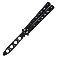 Outils d'entraînement en acier inoxydable, couteau papillon d'entraînement, outil de pratique, peigne pliable non affûté