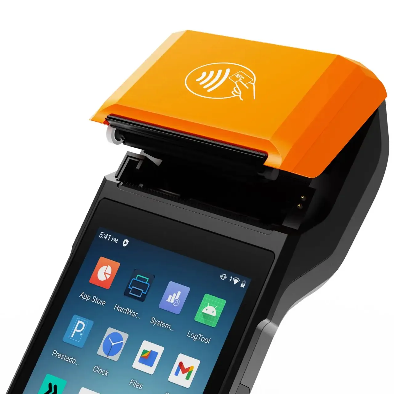 Android 11,0 Pos Machine Todo en uno Sistema Pos de mano Pantalla táctil Caja registradora Punto de venta Android Pos Terminal