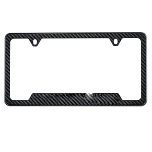 Cadre de <span class=keywords><strong>plaque</strong></span> d'<span class=keywords><strong>immatriculation</strong></span> personnalisé double face de luxe en fibre de carbone 100% Taille USA - Product Image 2