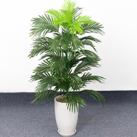 Plantes artificielles en Pot, vente en gros, résistantes aux uv, bonsaï artificiel, palmier, bananier avec Pot pour la décoration de la maison