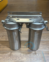 Système de filtration d'eau pour toute la maison, extérieur, 10 pouces, boîtier en acier inoxydable, avec filtre à sédiments PP intégré, préfiltre industriel
