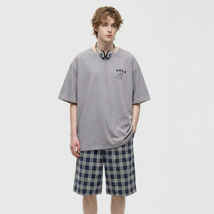Ropa de casa para exteriores, <span class=keywords><strong>pijamas</strong></span> con estampado de cachorro de dibujos animados para <span class=keywords><strong>hombre</strong></span>, pantalones de manga corta, holgados, informales, frescos para <span class=keywords><strong>verano</strong></span> - Product Image 5