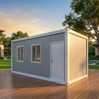Maison conteneur préfabriquée CE certifiée, facile à installer, 20 pieds, bureau modulaire pour habitation et dortoir de chantier