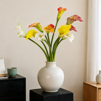 Grosir Pabrik Bunga Calla Lily Buatan 75cm, Bunga Calla Lily Grosir untuk Dekorasi Vas Pernikahan, Rumah, Hotel, dan Rangkaian Bunga