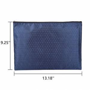 Custom Logo Waterproof Oxford Fabric Zipper Pouch A4/5/6 <b>Document</b> Promotional Stationery <b>Bag</b> With Interior Pocket Modern - Product Image 3