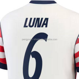 Maillot de football blanc domicile Giovanni <span class=keywords><strong>Reyna</strong></span> 2026 de qualité supérieure, prêt à être expédié - Product Image 6
