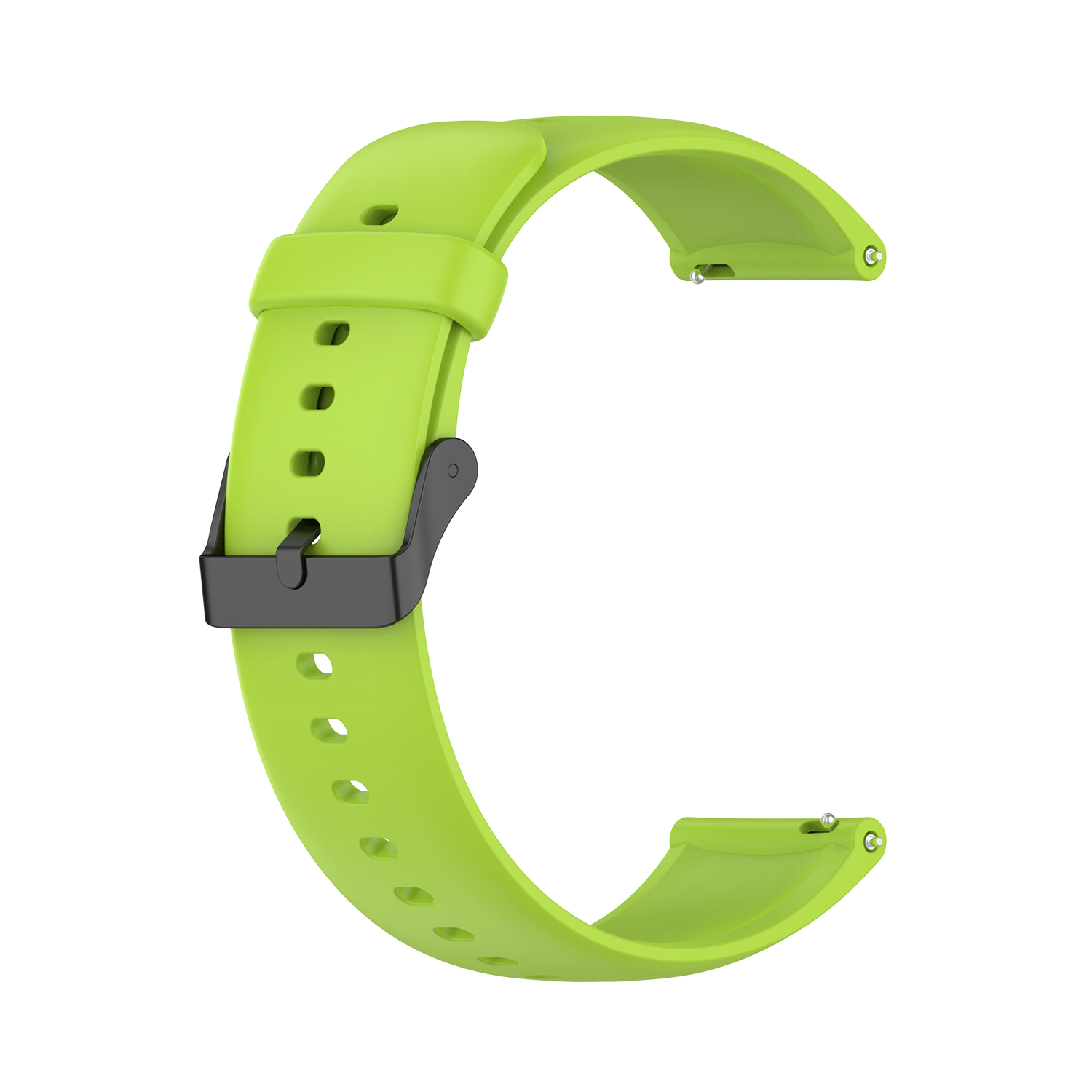 Boucle noire-vert lime