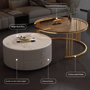 <span class=keywords><strong>Table</strong></span> <span class=keywords><strong>basse</strong></span> moderne nordique minimaliste de luxe, haute résistance, durable, idéale pour les objets lourds et les petits appartements – Meilleur rapport qualité-prix - Product Image 3