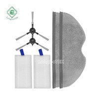Pièces de rechange et accessoires compatibles avec le robot aspirateur Xiaomi E5 : brosse latérale, brosse d'angle, filtre HEPA, chiffon de nettoyage, tampon, chiffon