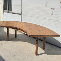 Mesa de Comedor de Madera de Estilo Rústico para Bodas, Banquetes, Hoteles, Uso en Exteriores y Parques, Diseño Moderno, Capacidad de 500 kg, Color Blanco