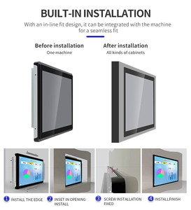 XinWei 32 ''nhúng công nghiệp PC Điện Trở Điện trở màn hình cảm ứng tất cả-trong-một máy tính intel <span class=keywords><strong>CPU</strong></span> Win7/8/10/Linux/Android <span class=keywords><strong>OS</strong></span> - Product Image 3