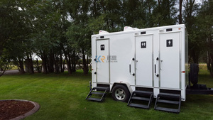 Luxury And <b>Shower</b> Room Outdoor Fiberglass Restroom Portable Mobile Toilet Trailer - Product Image 3