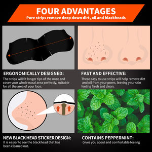 OEM-tiras para limpieza profunda de poros y espinillas, tiras de carbón de bambú para limpieza profunda de poros y nariz - Product Image 4