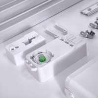 Kit de rideaux intelligents dissimulés miniatures, système de rail DIY de 1,2 à 6,2 m, super silencieux, WiFi, Zigbee, commande vocale, rail en aluminium pour salon