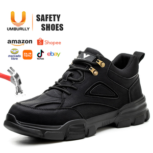 Amazon chaussures <span class=keywords><strong>de</strong></span> sécurité à bout en acier pour hommes chaussures <span class=keywords><strong>de</strong></span> travail confortables anti-chocs et anti-crevaison - Product Image 1