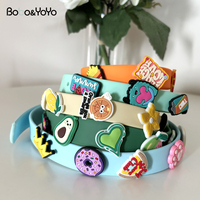 Nouveauté : Collier pour animaux de compagnie (chien, chat) en PVC imperméable, personnalisable avec logo et motif, réglable, de luxe, fabriqué par un fabricant.