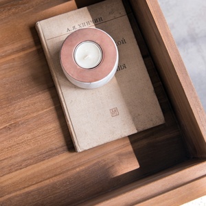 Imported Teak Solid Wood Nightstand Bedroom <b>Storage</b> Cabinet <b>Bedside</b> Cabinet Modern Minimalist Home Furniture - Product Image 4