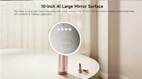 Miroir de maquillage intelligent avec analyseur de peau AI, écran tactile 8 pouces, éclairage LED annulaire, détecteur de soins de la peau pour salon de beauté