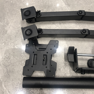 Z022 Máy tính để bàn màn hình núi đứng xoay 180 ° cho 15-33 "inch có thể điều chỉnh đôi cánh tay màn hình đứng - Product Image 6