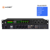 Procesador de Audio DSP Profesional ADSP K883R, Dispositivo de Karaoke Metálico con Pantalla LED Digital, Emparejamiento Estéreo XLR