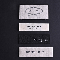 Étiquettes en tissu haute densité personnalisées pour vêtements informatisés ; Étiquettes de col haut de gamme pour vêtements, fabriquées sur mesure