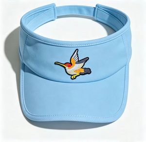 หมวกปักลายฮัมมิงเบิร์ด หมวกกันแดดแบบปรับได้สำหรับกีฬากลางแจ้ง - Product Image 4