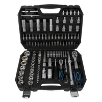 110 Uds GTYPRO RTS taller Hardware Kit de herramientas manuales de calidad de Taiwán, juego de enchufes, llave de trinquete, llave inglesa 1/4 1/2, estuche rígido OEM