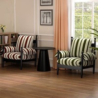Fauteuil Chiwu de style français, fauteuil d'appoint avec dossier en bois massif, design du milieu du siècle, fauteuil de luxe léger et confortable pour salon