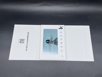 Brochure vidéo personnalisée à écran LCD HD de 7 pouces à couverture rigide Calendrier de livre pour les entreprises