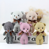 Porte-clés personnalisés en peluche ours en peluche, jouets en peluche, ours en peluche en gros, porte-clés en peluche pour enfants