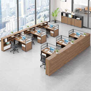 BGZ12-66 Premium Modular Office Workstation Desk Modern <strong>Design</strong> Wood Panel Office <strong>Table</strong> for the Workplace - Product Image 1