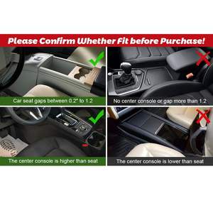 Organisateur de siège de voiture en cuir réglable avec porte-gobelet et compartiment pour téléphones - Product Image 3