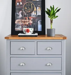 Poignées de porte d'armoire modernes en alliage de zinc quatre couleurs, poignées de meubles en or brossé pour cuisine, installation facile, vente en gros - Product Image 5