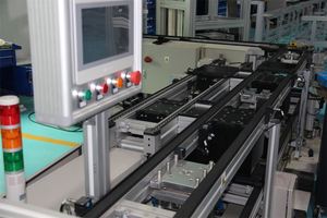 Durable Flat Belt Conveyor Pallet Handling System Polyurethane Rollers Adjustable Speed for Industrial Line Automation - Product Image 2