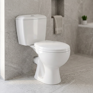 Children Designs Blue Pink Color Close Coupled Two Piece WC Ceramic Water Closet Toilet Round Set - Product Image 2