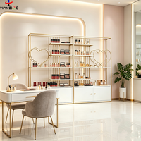 Étagère de rangement multifonctionnelle pour sol, vitrine de haute qualité, présentoir en fer forgé pour cosmétiques, idéal pour centres commerciaux et supermarchés