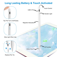 Stylet pour écran tactile Charge rapide Styliste haute sensibilité et précision Stylet universel pour téléphones/tablettes Android et IOS