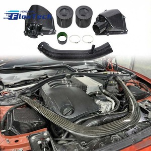 Pre-Preg Dry Carbon Fiber Cold Air Intake System for BMW F80 M3 F82 F83 M4 F87 M2 Competition S55 3.0T – High Flow Filters - Product Image 4