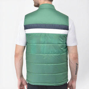 Men's Custom Logo Breathable Lightweight Autumn Casual Puffer Vest with Canvas Fabric Outdoor Body <b>Warmer</b> - Product Image 6