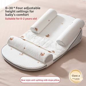 Almohada Inclinada Anti-Asfixia para Bebés Recién Nacidos, Cojín Ajustable de 0-30 Grados para Prevenir Regurgitaciones, Dormir y Alimentar - Product Image 6