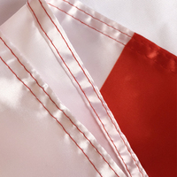 Drapeau personnalisé en soie sérigraphiée pour l'extérieur, bannière 3x5 pieds, drapeau du Québec, province canadienne
