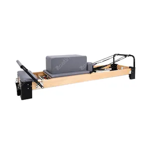 Pilates Reformer Machine Equipment With Half Tower Imported Beech Core Bed For Sale