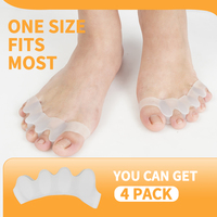 S-King SEBS Correcteur d'hallux valgus pour hommes et femmes, protecteur de soin des pieds, séparateur d'orteils en gel